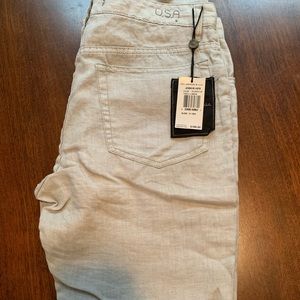 John Varvatos Men’s Linen Gry Linen Pants NWT